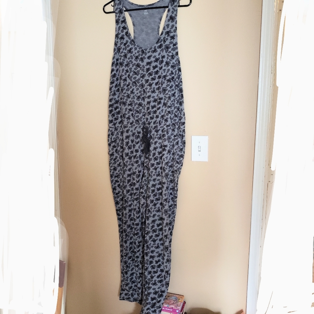 Aerie Racetrack Leopard Jumpsuit